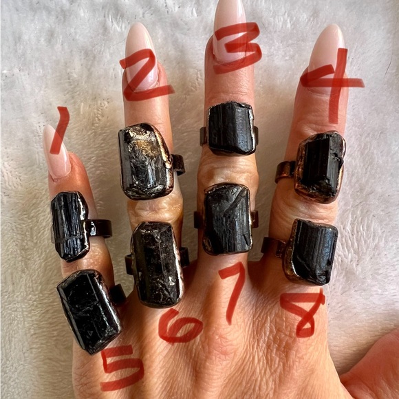 EMF Negativity Shield. Black Tourmaline Ring 5 6 7 8 9 - Picture 2 of 7